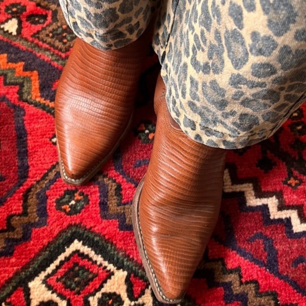 Sancho leather western boots Sz 38